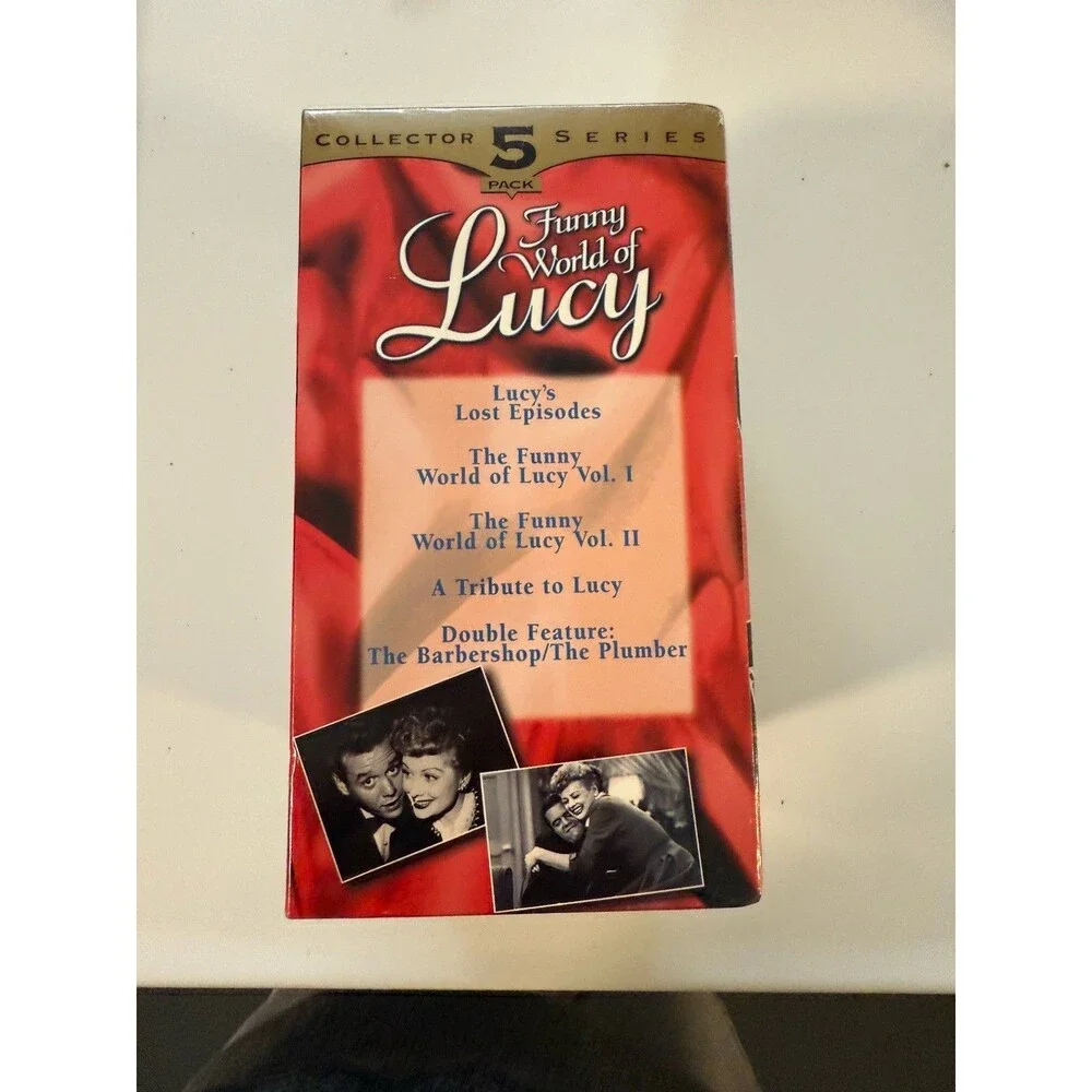 Funny World of Lucy Collector 5 Pack & The Adam's Family 5 Pack VHS' Brand New